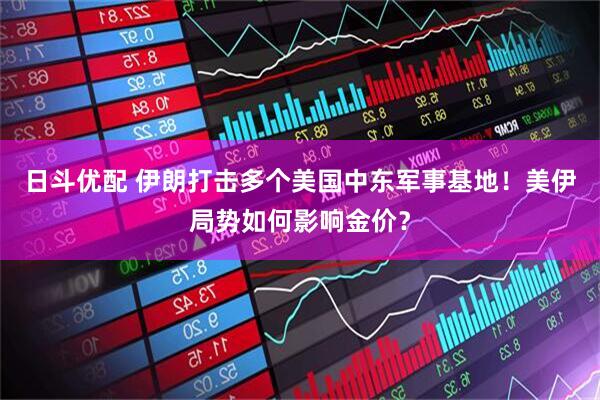 日斗优配 伊朗打击多个美国中东军事基地！美伊局势如何影响金价？